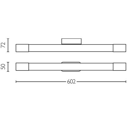 Philips - Spejllampe til badeværelse ROVER LED/10W/230V IP44 messing