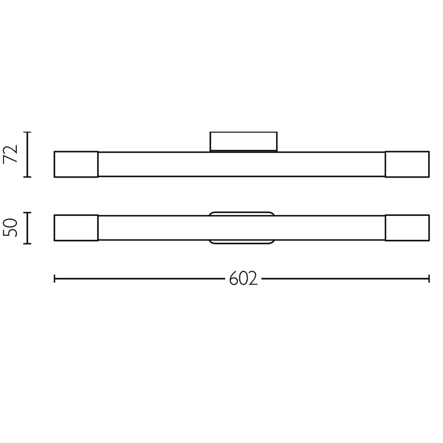 Philips - Spejllampe til badeværelse ROVER LED/10W/230V IP44 messing