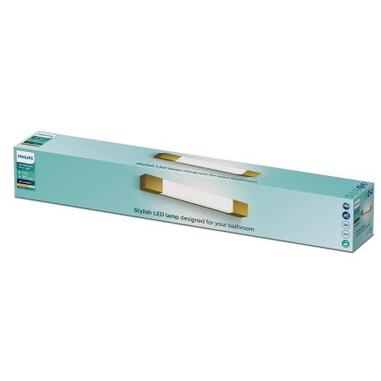 Philips - Spejllampe til badeværelse ROVER LED/5W/230V IP44 messing