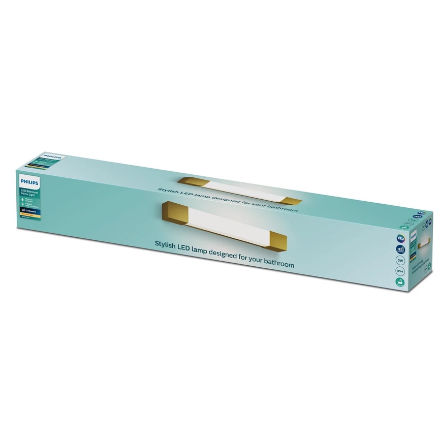 Philips - Spejllampe til badeværelse ROVER LED/5W/230V IP44 messing