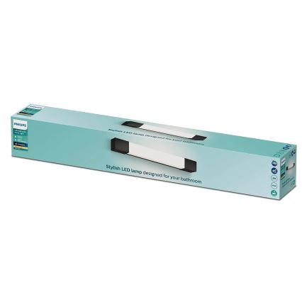 Philips - Spejllampe til badeværelse ROVER LED/5W/230V IP44 sort