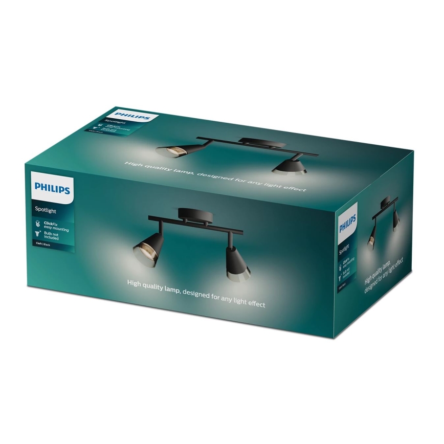 Philips - Spotlampe CLEFT 2xGU10/5W/230V