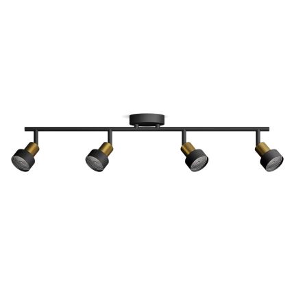 Philips - Spotlampe CONDUIT 4xGU10/5W/230V sort/messing