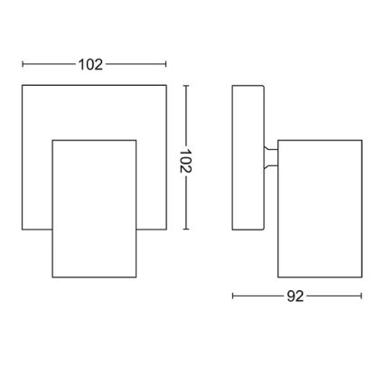 Philips - Spotlampe KOSIPO 1xGU10/5,5W/230V hvid