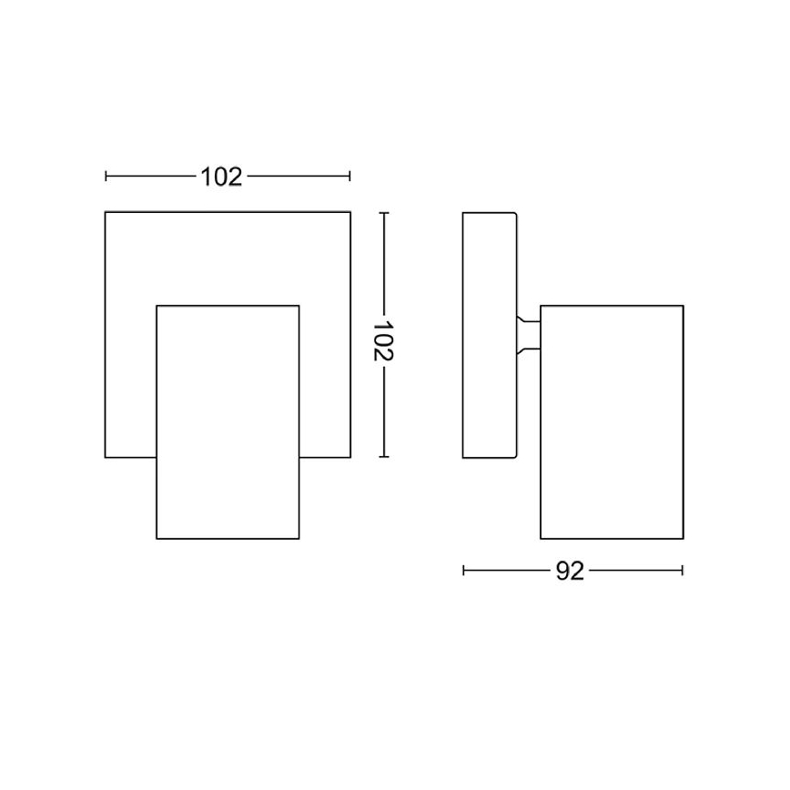 Philips - Spotlampe KOSIPO 1xGU10/5,5W/230V hvid