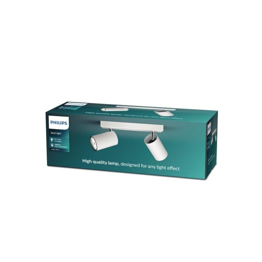 Philips - Spotlampe KOSIPO 2xGU10/5,5W/230V hvid