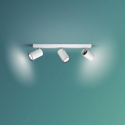 Philips - Spotlampe KOSIPO 3xGU10/5,5W/230V hvid