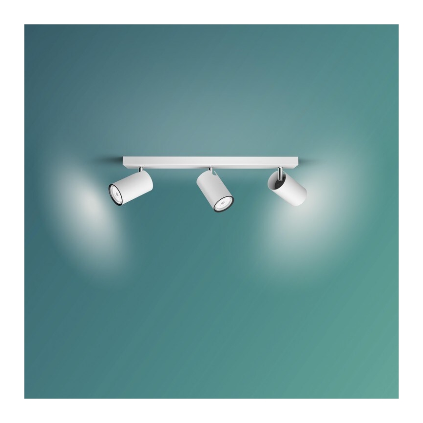 Philips - Spotlampe KOSIPO 3xGU10/5,5W/230V hvid