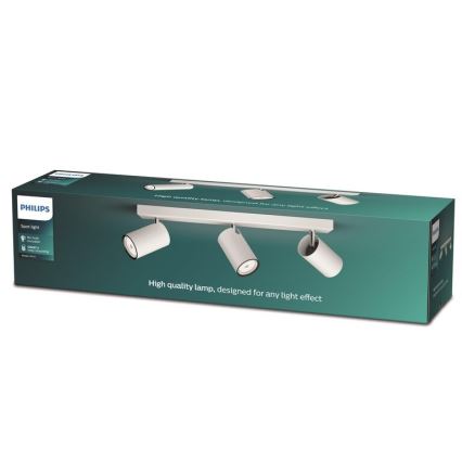Philips - Spotlampe KOSIPO 3xGU10/5,5W/230V hvid