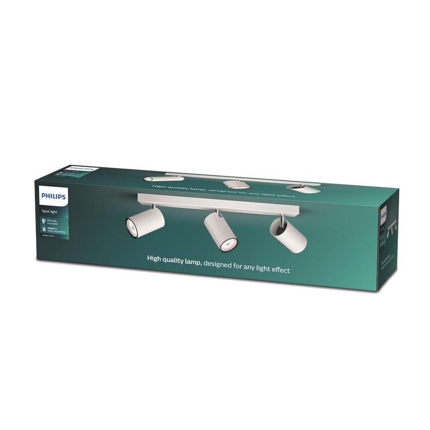 Philips - Spotlampe KOSIPO 3xGU10/5,5W/230V hvid