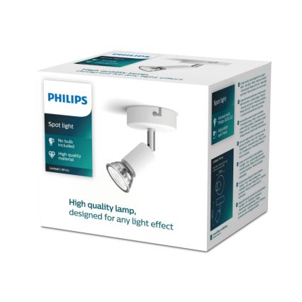 Philips - Spotlampe 1xGU10/50W/230V hvid