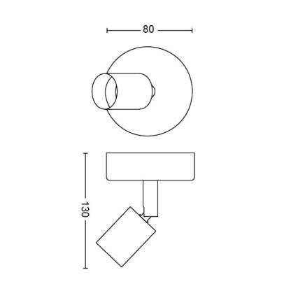 Philips - Spotlampe 1xGU10/50W/230V hvid