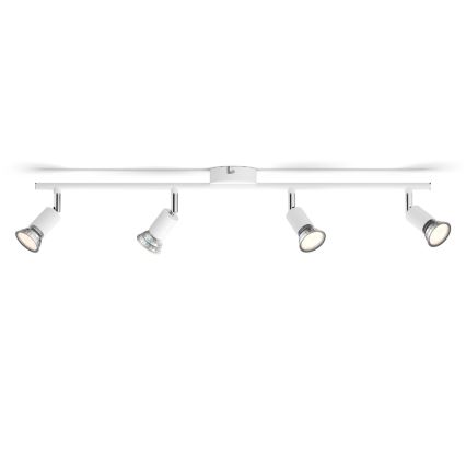 Philips - Spotlampe 4xGU10/50W/230V hvid