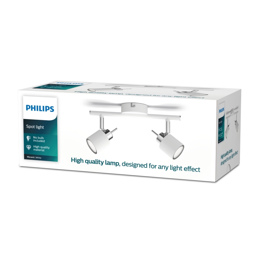 Philips - Spotlampe 2xGU10/35W/230V hvid
