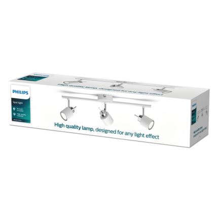 Philips - Spotlampe 3xGU10/35W/230V hvid