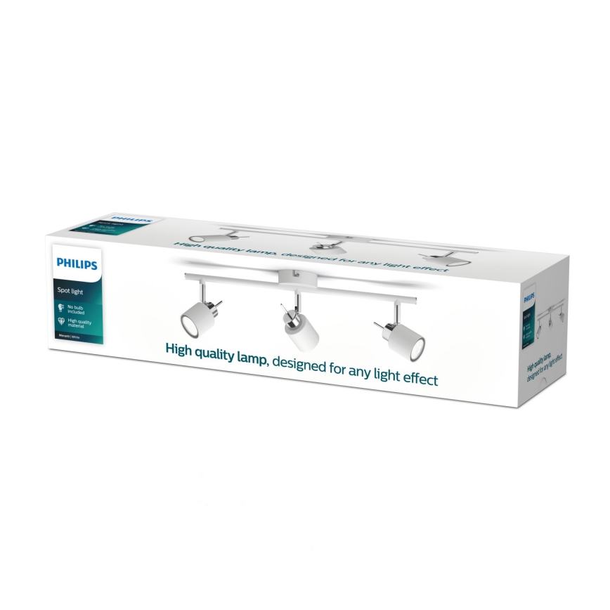 Philips - Spotlampe 3xGU10/35W/230V hvid