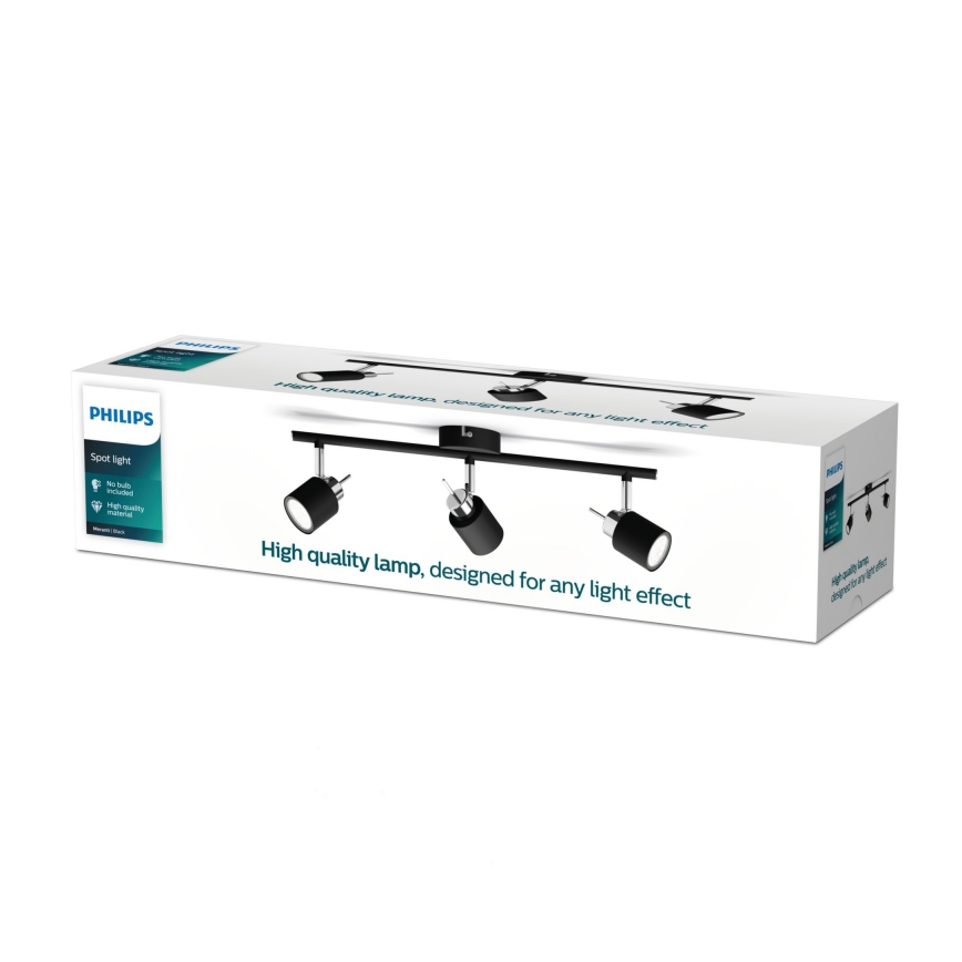 Philips - Spotlampe 3xGU10/35W/230V sort