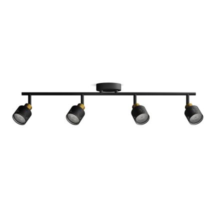 Philips - Spotlampe NIALL 4xGU10/5W/230V sort/messing