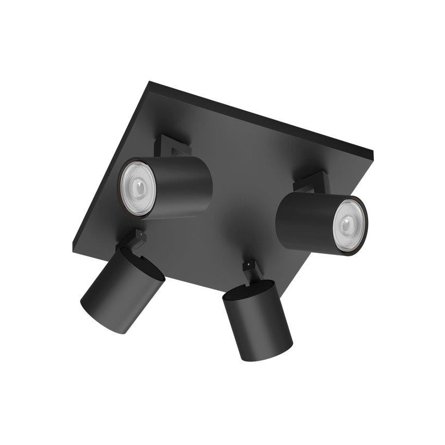 Philips - Spotlampe 4xGU10/20W/230V sort