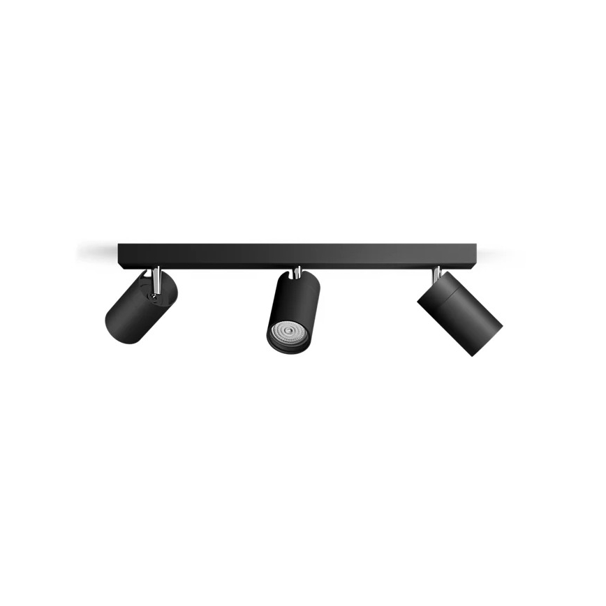 Philips - Spotlampe til badeværelse IDRIS 3xGU10/5W/230V IP44 sort