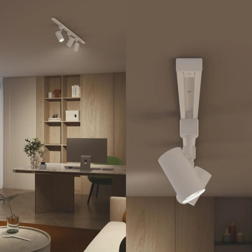 Philips - Spotlampe til EASYLINK skinnesystem 3xGU10/7W/230V 1m hvid