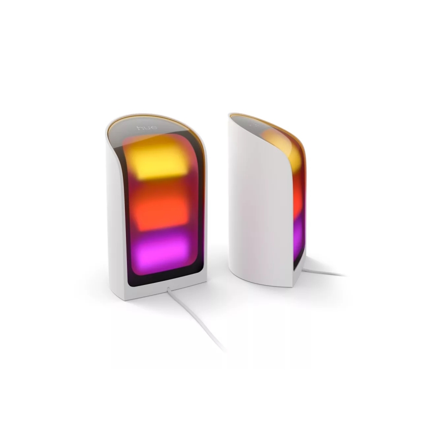 Philips - Sæt med 2x Hue PLAY LED RGBW dæmpbare projektører LED/20W/230V 2000–6500K hvid