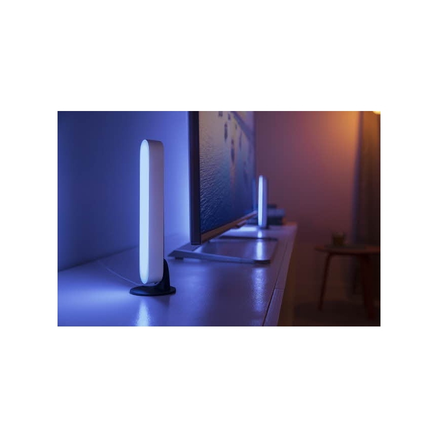 Philips - SÆT med 2 stk. LED RGB dæmpbar bordlampe Hue PLAY LED/6W/230V hvid