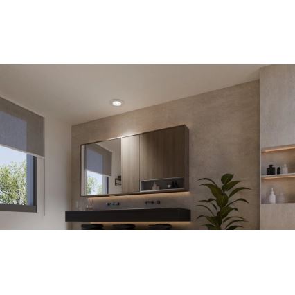 Philips - Sæt med 2 RGBW LED dæmpbare indbygningsspots til badeværelset Hue SLIM LED/8,3W/230V 2000-6500K hvid IP44