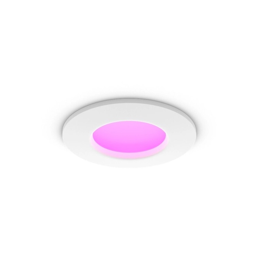 Philips - Sæt med 2 RGBW LED dæmpbare indbygningsspots til badeværelset Hue SLIM LED/8,3W/230V 2000-6500K hvid IP44