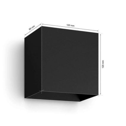 Philips - Sæt 2x LED RGBW dæmpbar udendørs vægarmatur Hue RESONATE LED/8W/230V 2000-6500K IP44