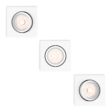 Philips - SÆT 3x Indbygningslampe 1xGU10/5,5W/230V