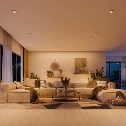 Philips - Sæt 3x indbygningsspot PERIDOT 1xGU10/7W/230V hvid