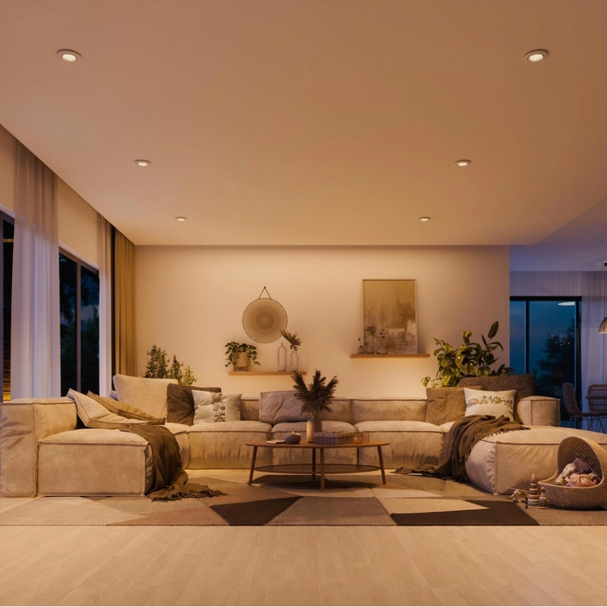 Philips - Sæt 3x indbygningsspot PERIDOT 1xGU10/7W/230V hvid