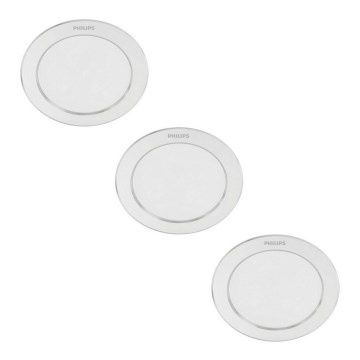 Philips - SÆT 3x LED indbygningslampe 1xLED/3,5W/230V 2700K
