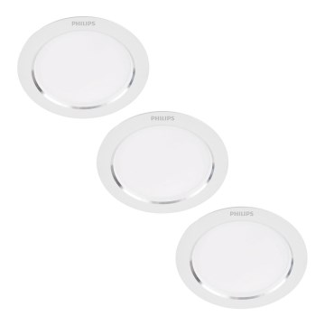 Philips - SÆT 3x LED indbygningslampe LED/3,5W/230V 3000K
