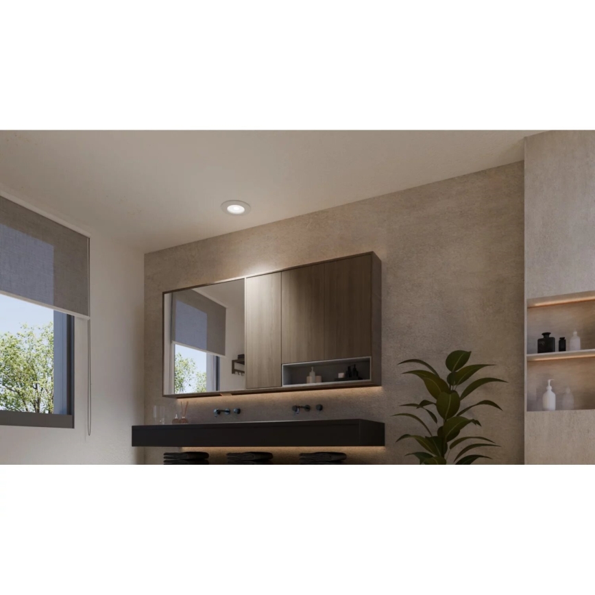 Philips - SÆT 3x LED RGBW Indbygningslampe til badeværelse dæmpbar Hue SLIM LED/8,3W/230V IP44 2000-6500K