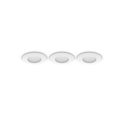 Philips - SÆT 3x LED RGBW Indbygningslampe til badeværelse dæmpbar Hue SLIM LED/8,3W/230V IP44 2000-6500K
