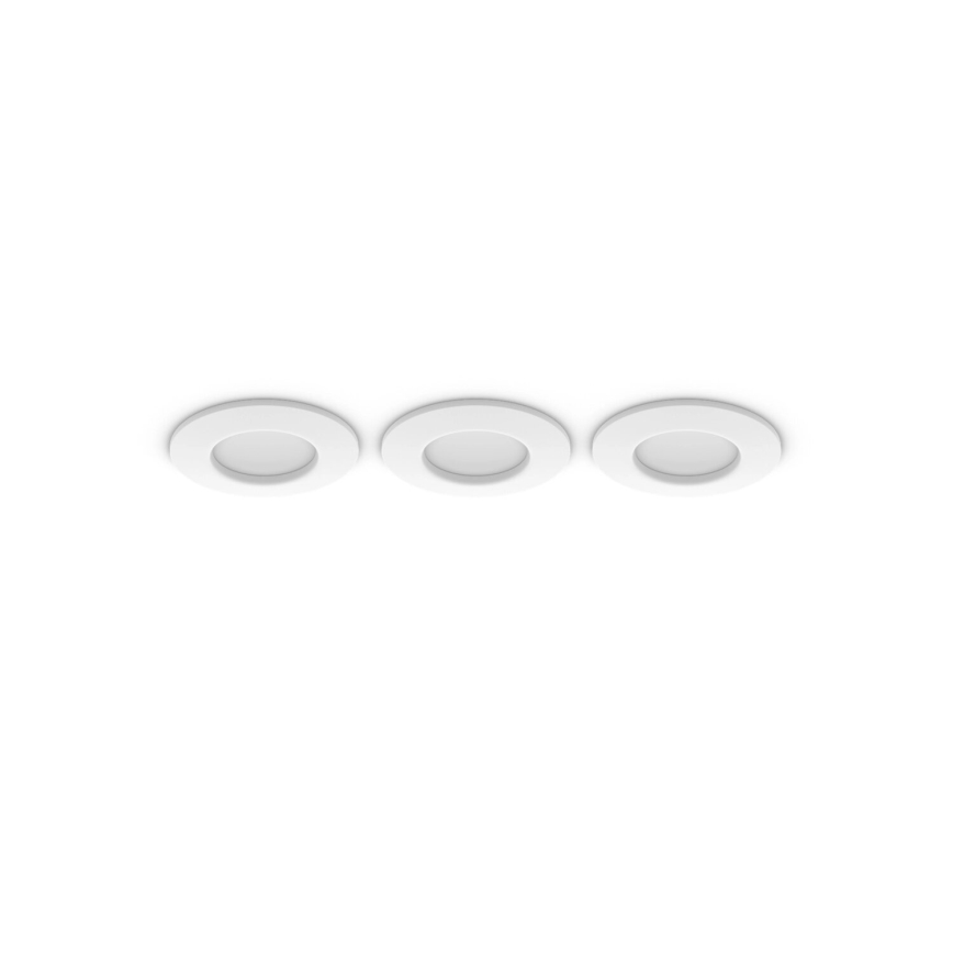 Philips - SÆT 3x LED RGBW Indbygningslampe til badeværelse dæmpbar Hue SLIM LED/8,3W/230V IP44 2000-6500K