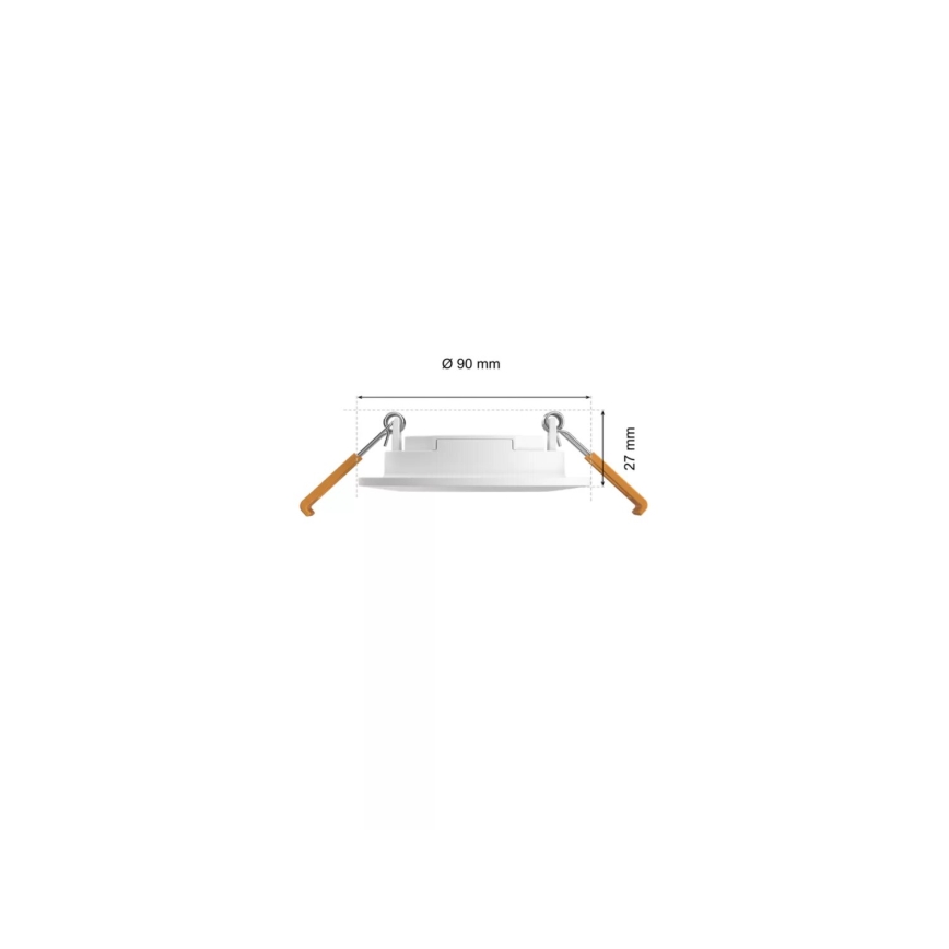 Philips - SÆT 3x LED RGBW Indbygningslampe til badeværelse dæmpbar Hue SLIM LED/8,3W/230V IP44 2000-6500K