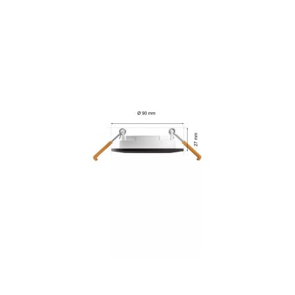 Philips - SÆT 3x LED RGBW Indbygningslampe til badeværelse dæmpbar Hue SLIM LED/8,3W/230V IP44 2000-6500K