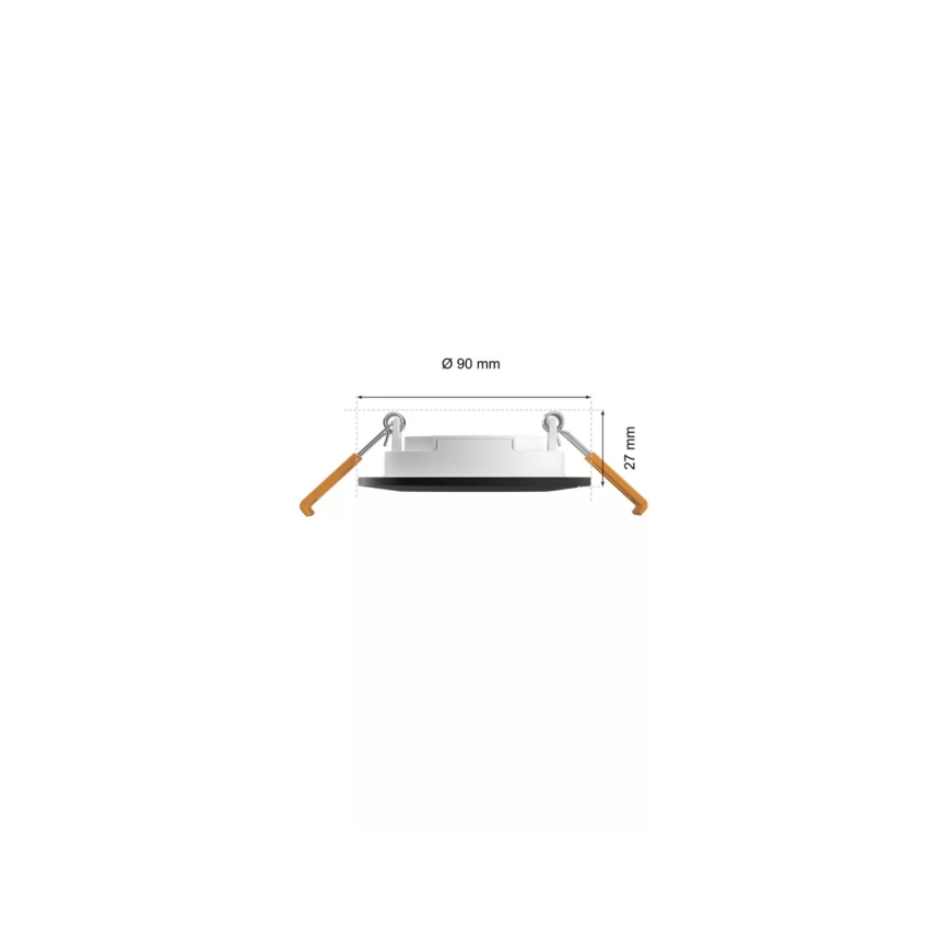 Philips - SÆT 3x LED RGBW Indbygningslampe til badeværelse dæmpbar Hue SLIM LED/8,3W/230V IP44 2000-6500K