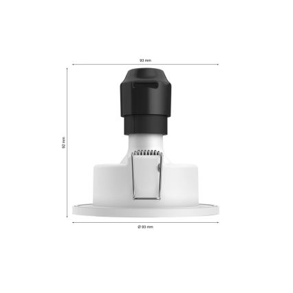 Philips - SÆT 3x LED RGBW Indbygningslampe til badeværelse dæmpbar Hue XAMENTO 1xGU10/4,2W/230V IP44 2000-6500K