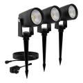 Philips - SÆT 3x LED udendørslampe GARDENLINK REUEL LED/1,5W/230V 2700K IP44
