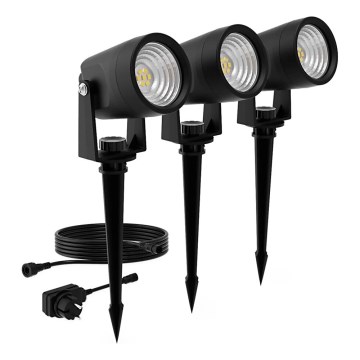 Philips - SÆT 3x LED udendørslampe GARDENLINK REUEL LED/1,5W/230V 2700K IP44