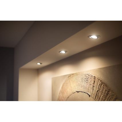Philips - SÆT 3x LED indbygningslampe dæmpbar Hue MILLISKIN 1xGU10/4,2W/230 2200-6500K