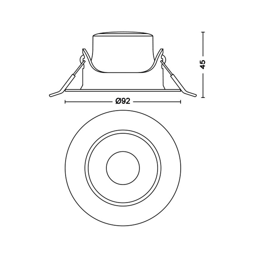 Philips - SÆT 3xLED Indbygningslampe dæmpbar IMPALA Warm Glow LED/6W/230V 2200-2700K