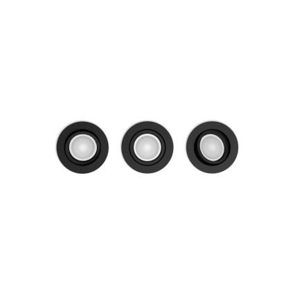 Philips - SÆT med 3x LED RGBW dæmpbare indbygningsspots Hue CENTURA 1xGU10/4,2W/230V 2000-6500K