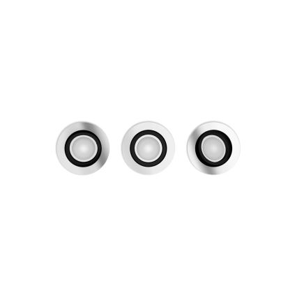 Philips - SÆT 3xLED RGBW Indbygningslampe dæmpbar Hue CENTURA 1xGU10/4,2W/230V 2000-6500K