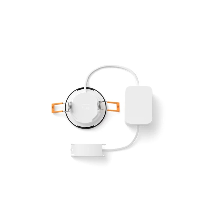 Philips - Sæt med 2 RGBW dæmpbare LED-indbygningsspots til badeværelset Hue SLIM LED/8,3W/230V 2000-6500K sort IP44