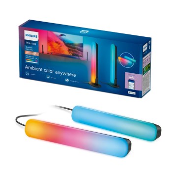 Philips - Sæt med 2 LED RGBIC dæmpbare armaturer SMART GRADIENT LED/8W/230V 2700–6500K Wi‑Fi